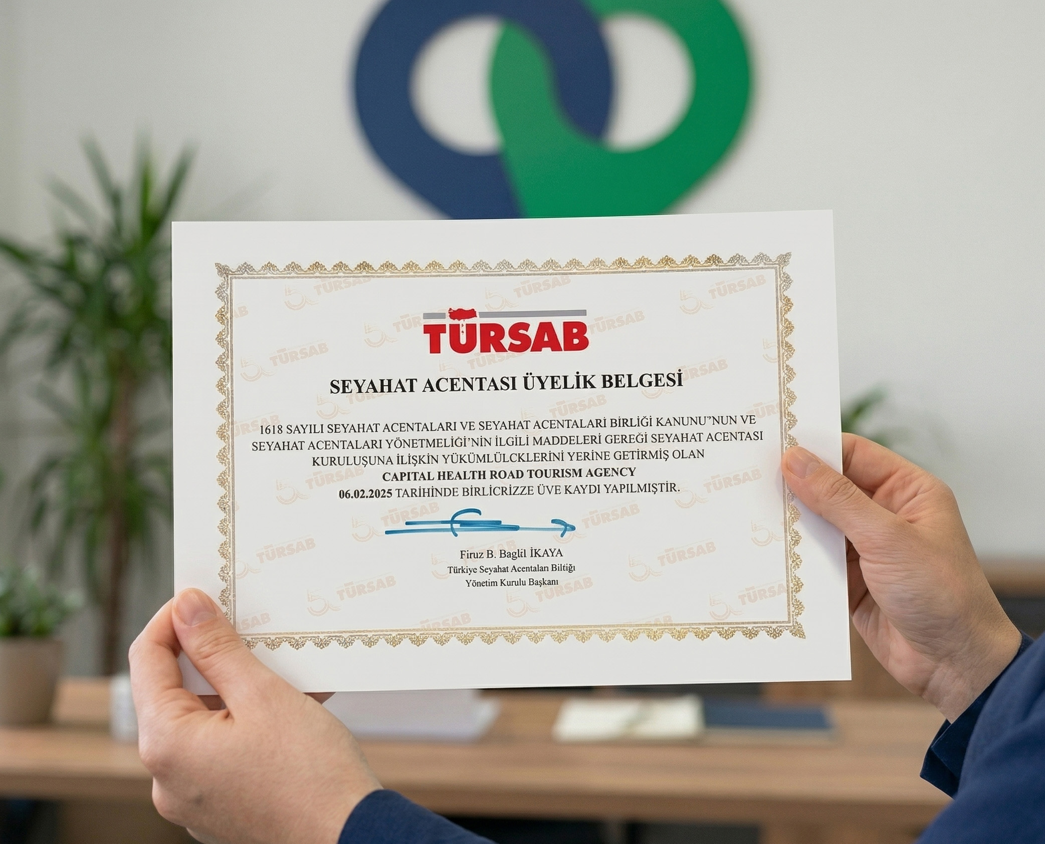 TÜRSAB Certificate